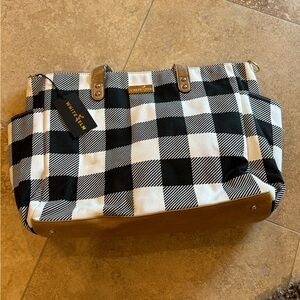 White Elm Large Plaid Tote - BRAND NEW!